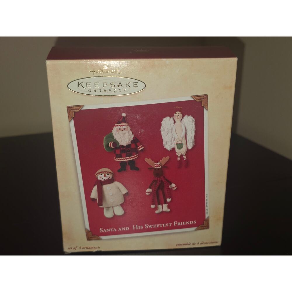 2002 Hallmark Keepsake Christmas Ornament Santa‎ Claus and His Sweetest Friends